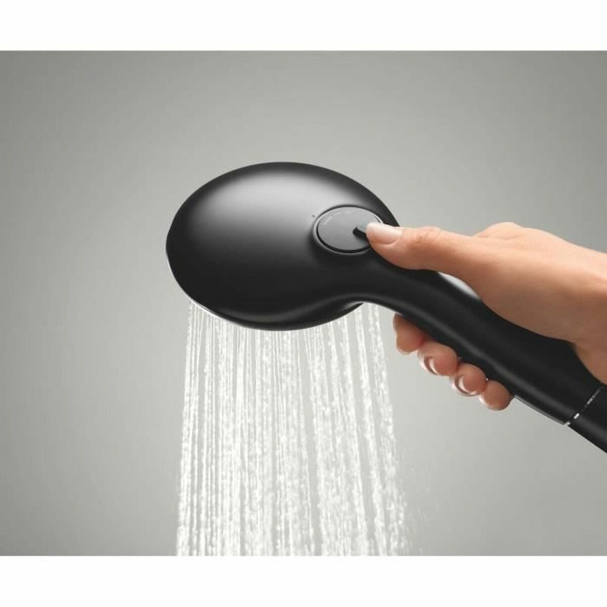 Grohe Pomme De Douche Grohe Noir Noir Mat Silicone