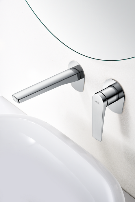 Mitigeur lavabo encastré IMEX Delos Chrome en ambiance
