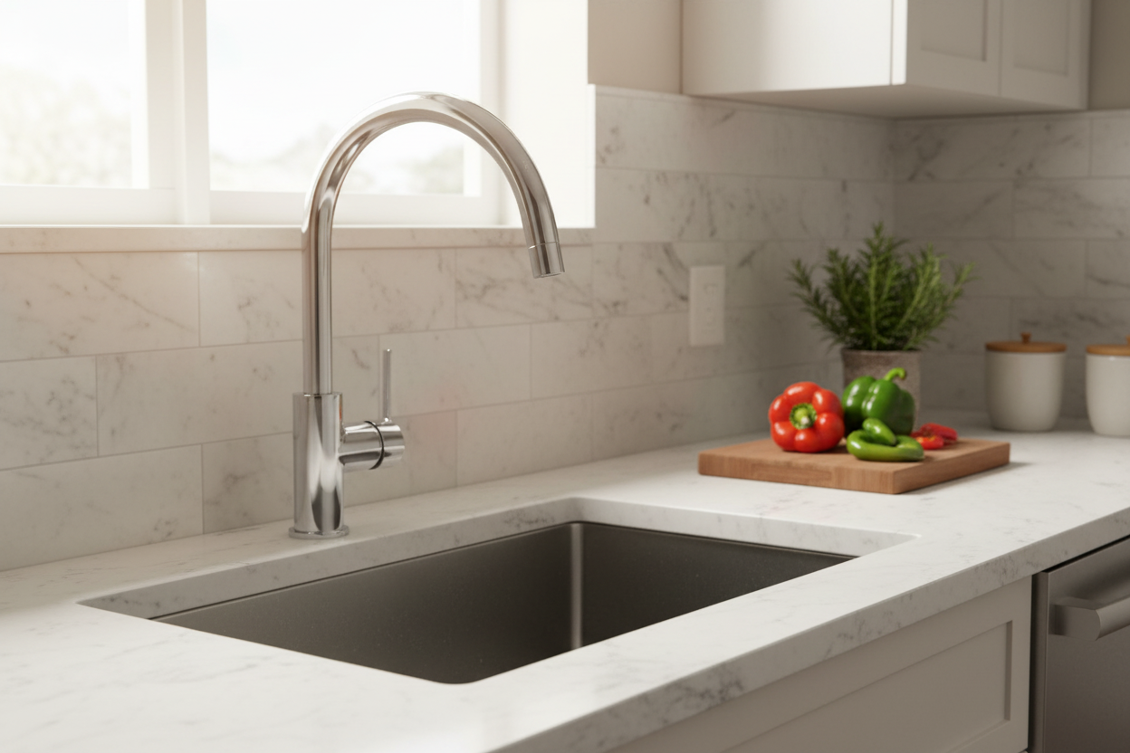 Mitigeur Grohe BauLoop dans cuisine moderne