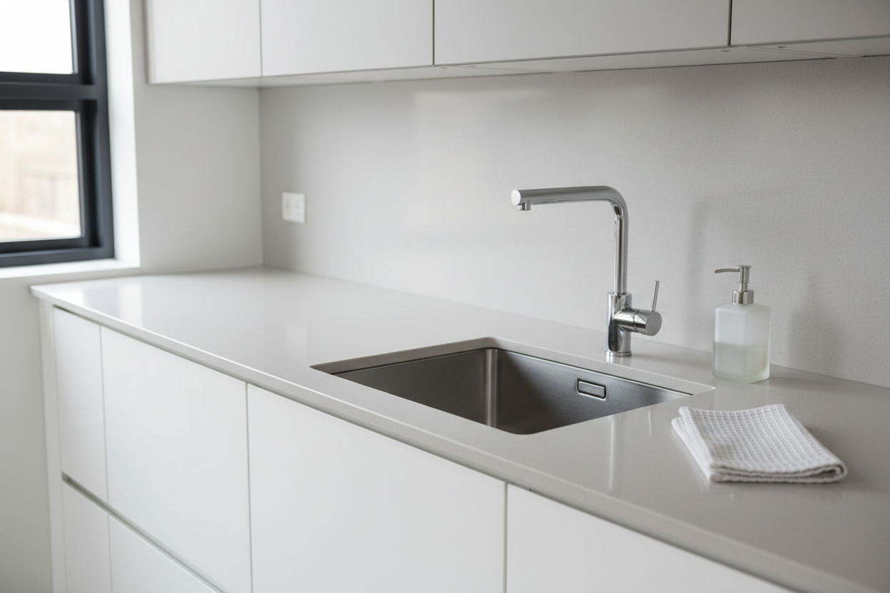 Évier Grohe K700 60-S en situation dans une cuisine moderne