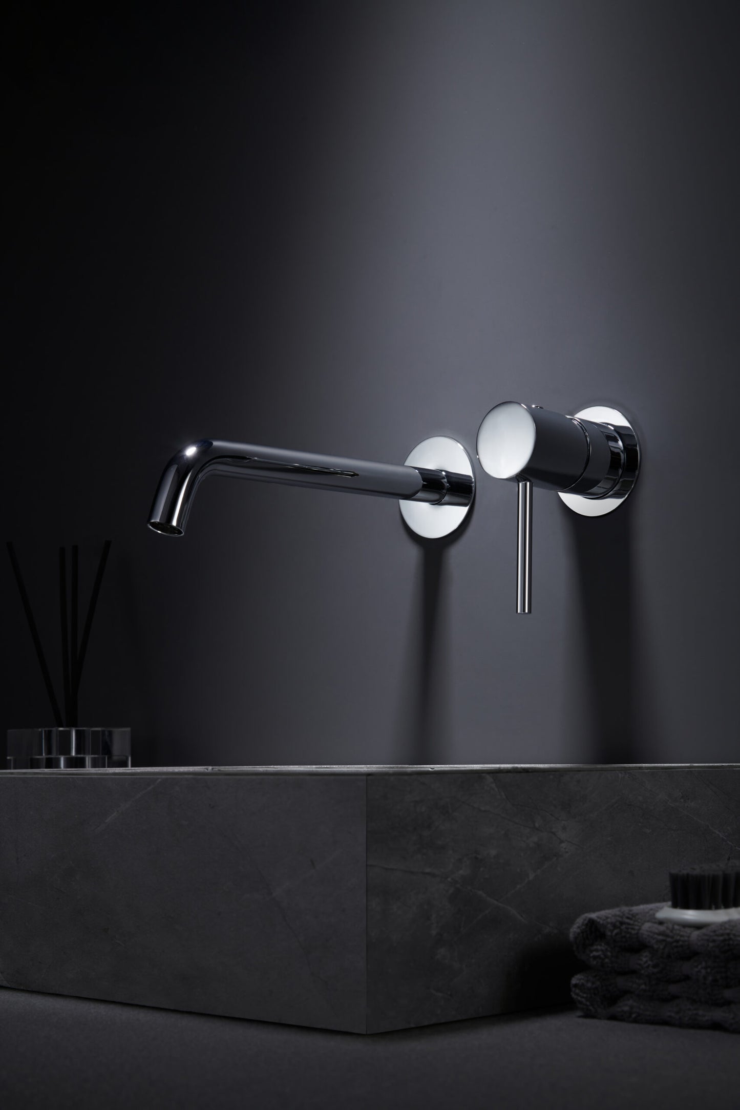 Mitigeur lavabo encastré IMEX Monza Chrome en ambiance