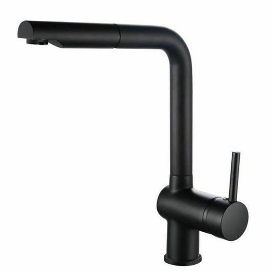 Rousseau Mitigeur Rousseau 4060541 Noir Acier Inoxydable Laiton Rectangulaire