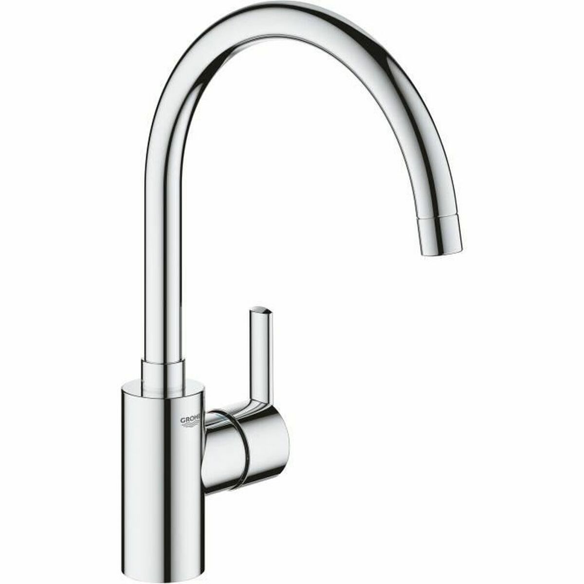 Mitigeur Monocommande Évier Grohe Feel 32670002 Bec Haut Chromé