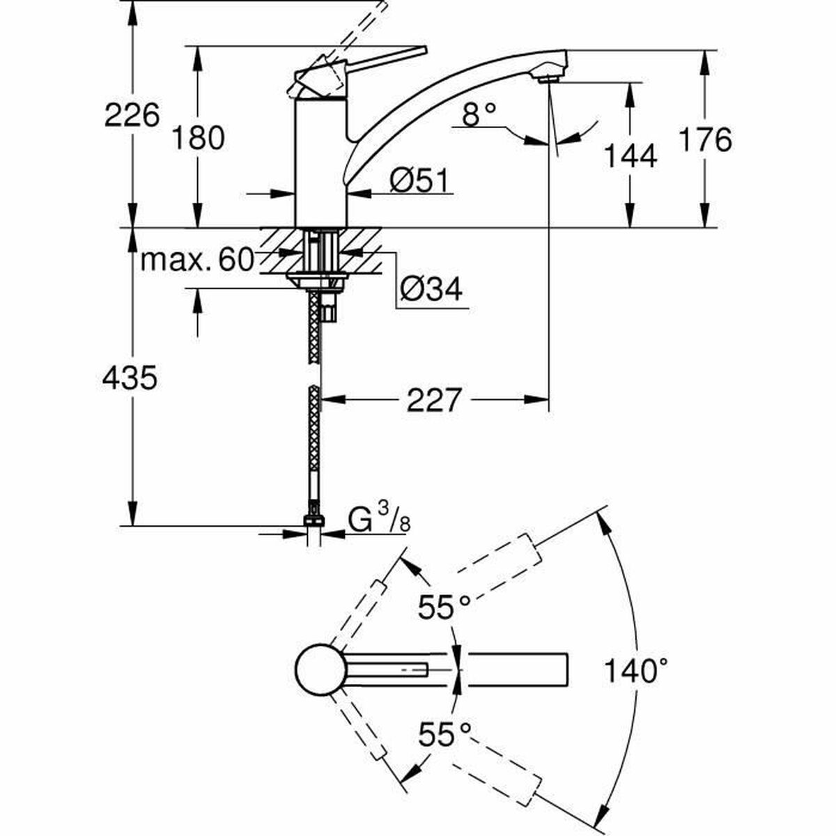 Grohe Mitigeur Grohe 30358000