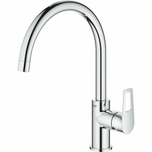 Mitigeur Monocommande Évier Grohe BauLoop 31368001 Bec Haut Chromé