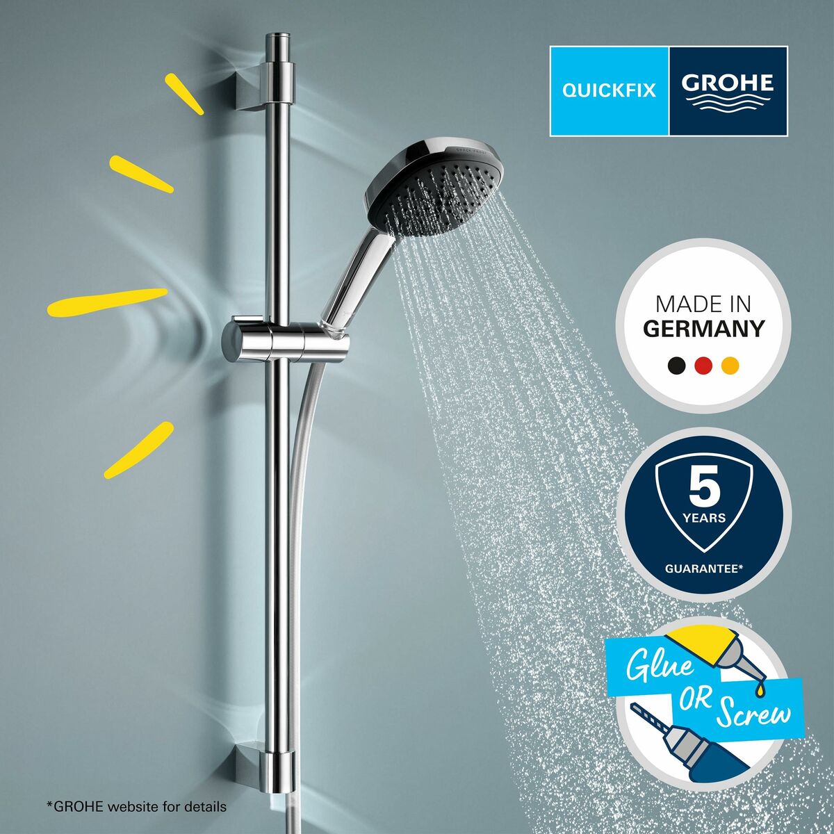 Grohe Colonne De Douche Grohe Vitalio Comfort 110 26398001 Métal
