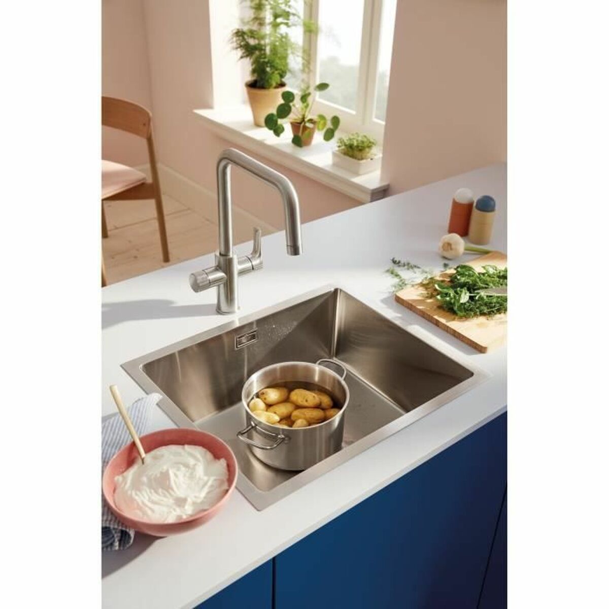 Grohe Kitchen Tap Grohe Blue Pure Start Fourchette / Forme En U
