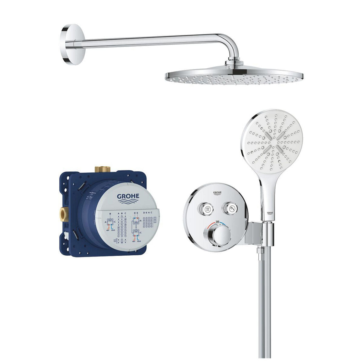 Grohe Colonne De Douche Grohe Gris 31 Cm