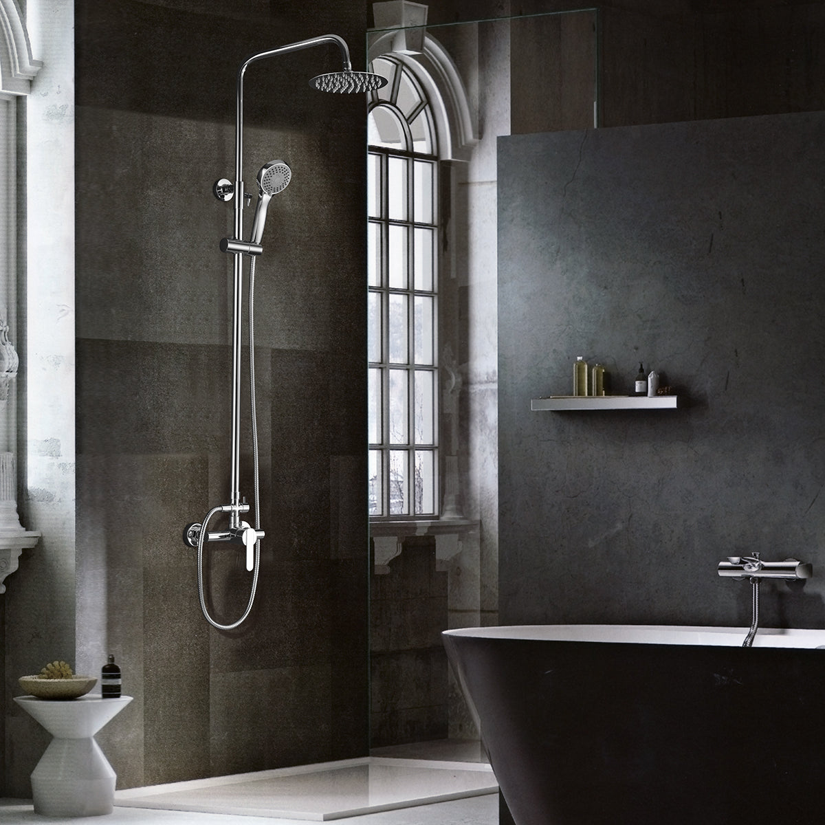 Colonne de douche IMEX Roma Chrome ambiance