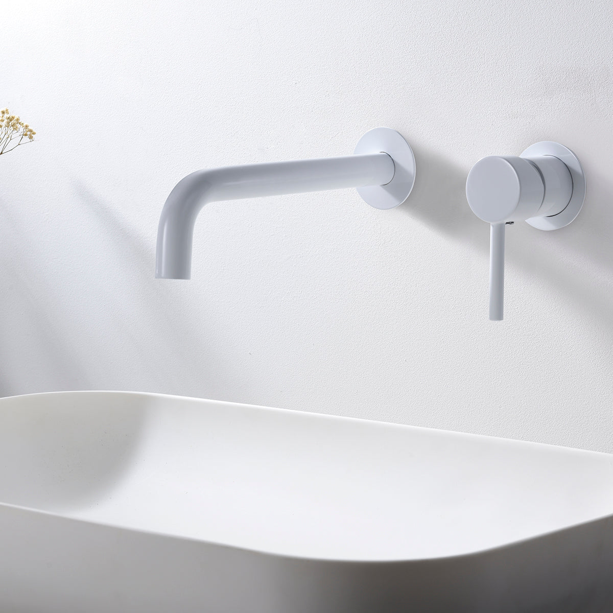 Mitigeur lavabo encastré IMEX Etna Blanc mat en ambiance