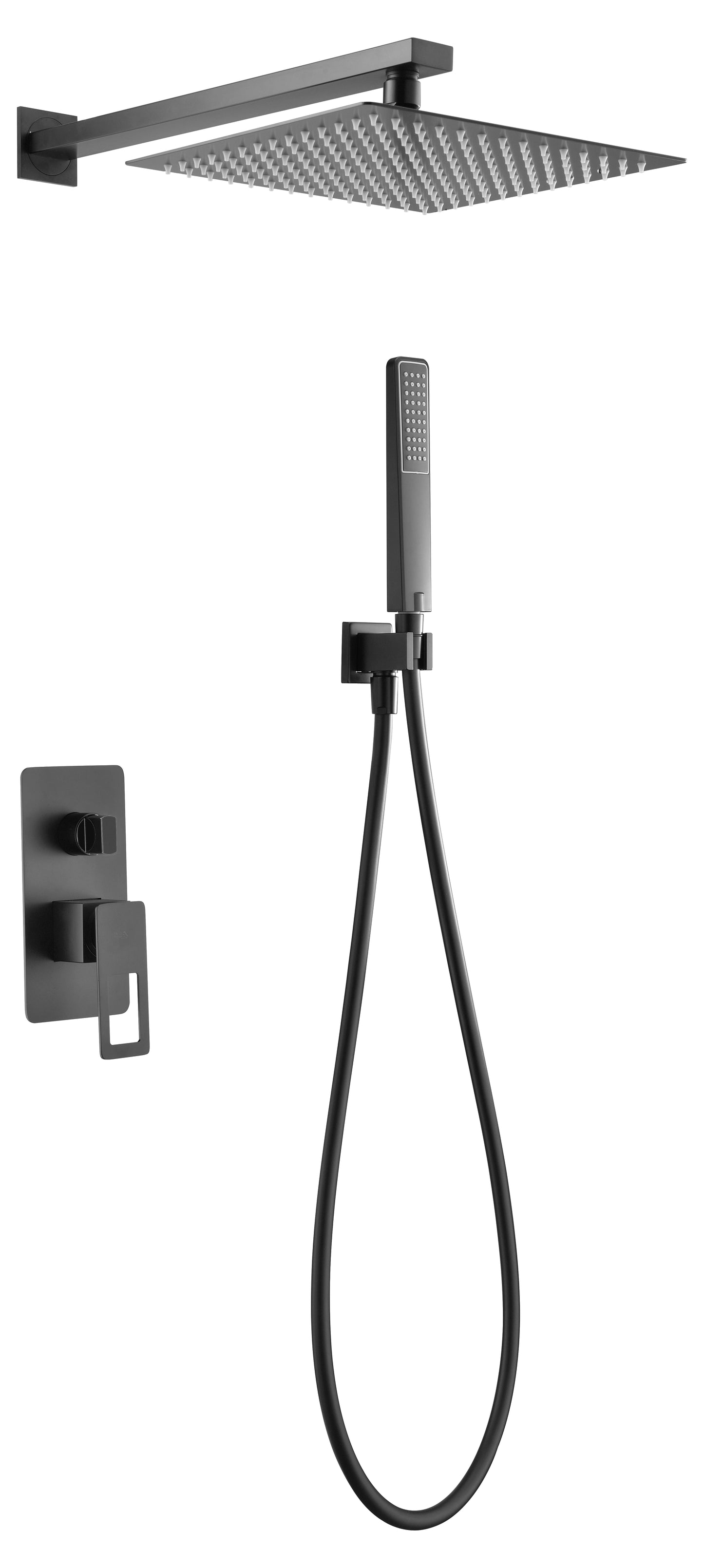Ensemble de douche encastré IMEX Suecia finition noir mat - BDC032-6NG