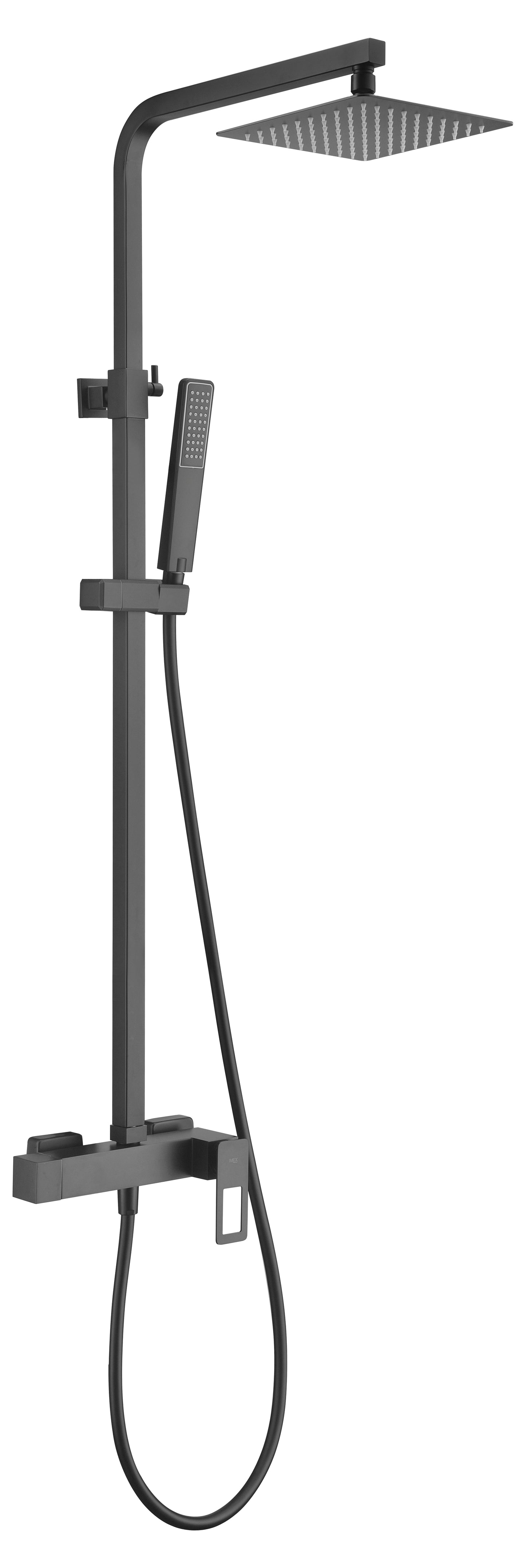 Colonne de douche IMEX Suecia Noir mat