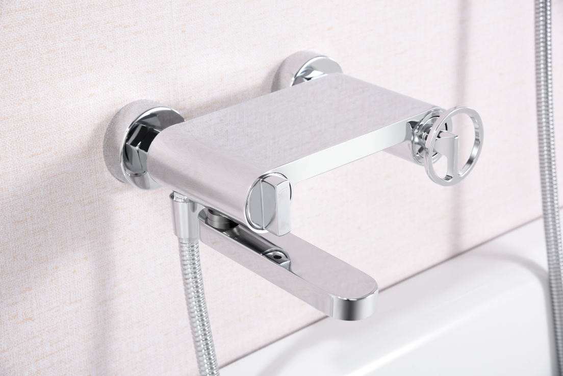 Détail du mitigeur bain-douche IMEX Olimpo Chrome
