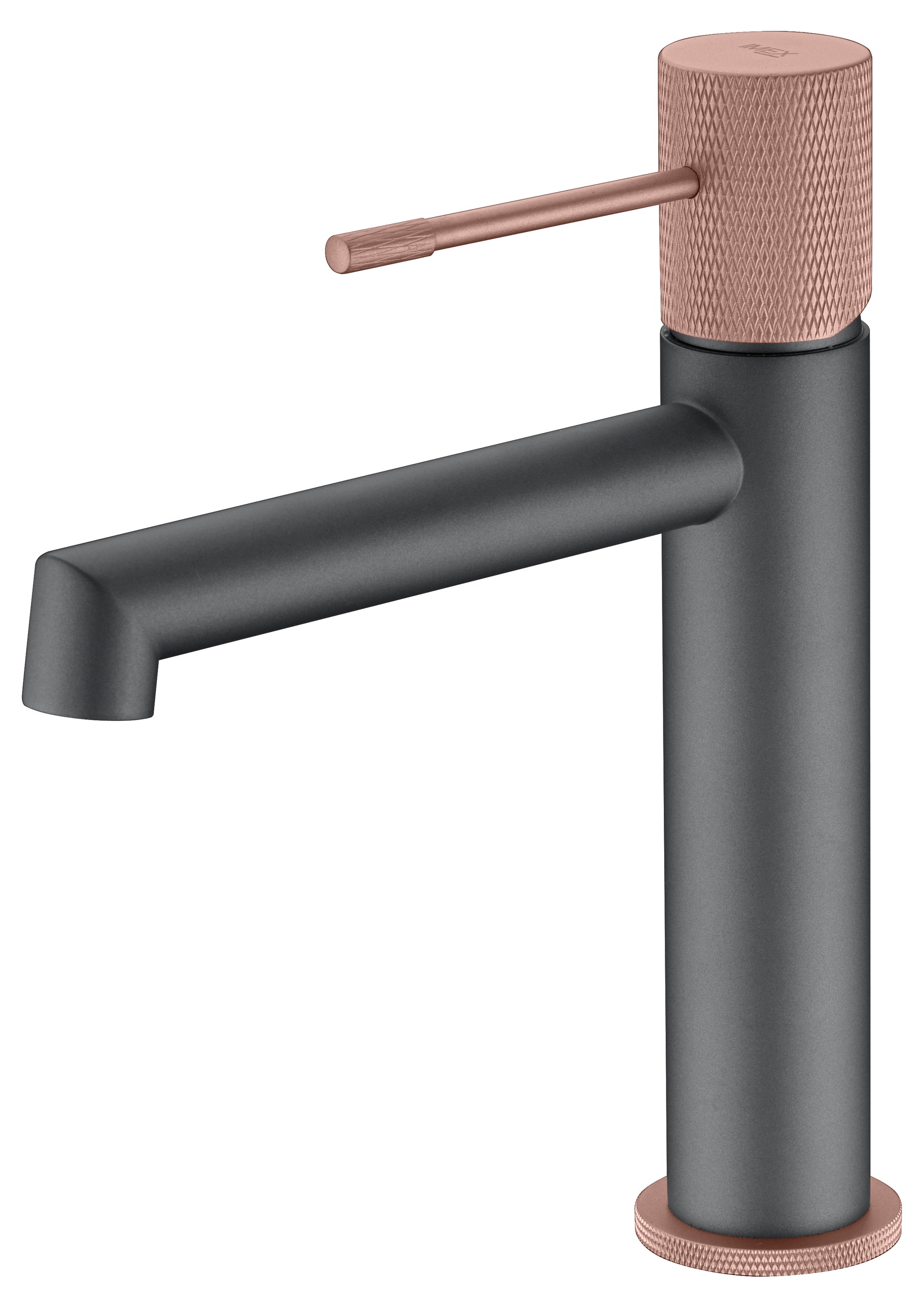 Mitigeur lavabo IMEX Line finition gris mat champagne - BDD038-1GC