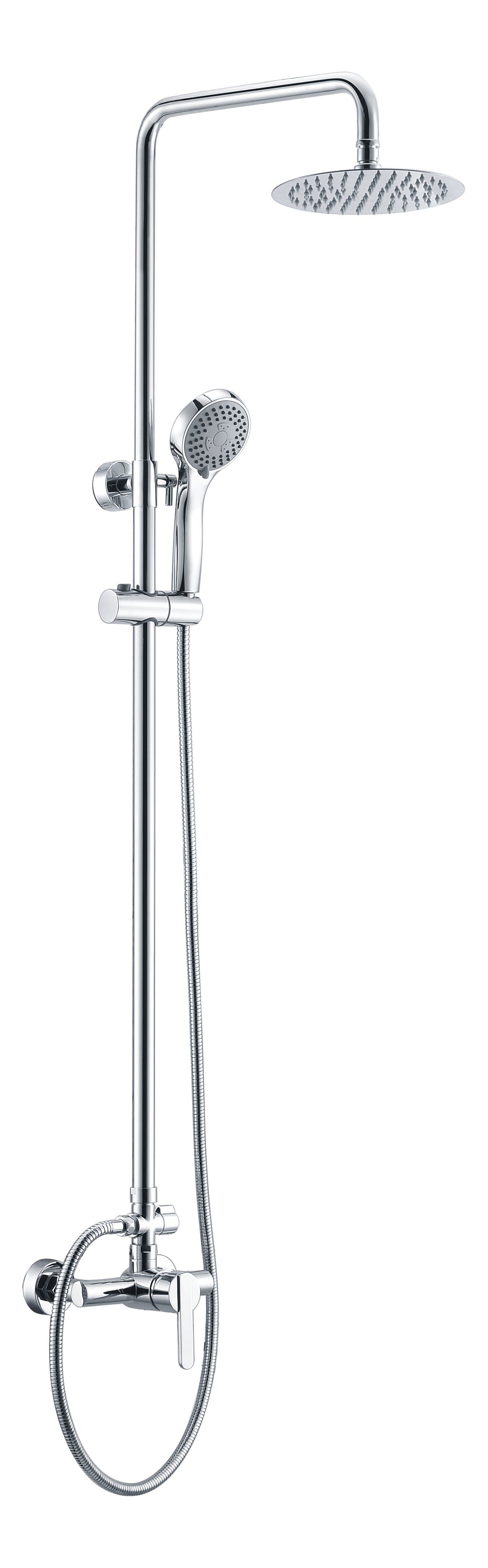 Colonne de douche IMEX Roma Chrome fond blanc