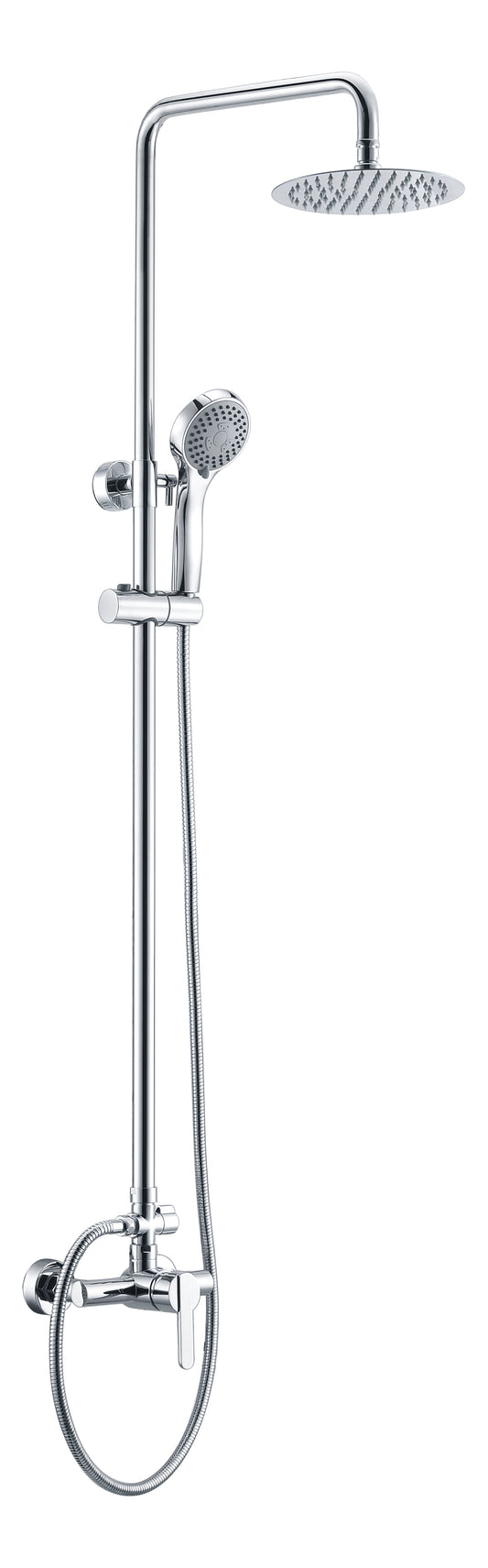 Colonne de douche IMEX Roma Chrome fond blanc