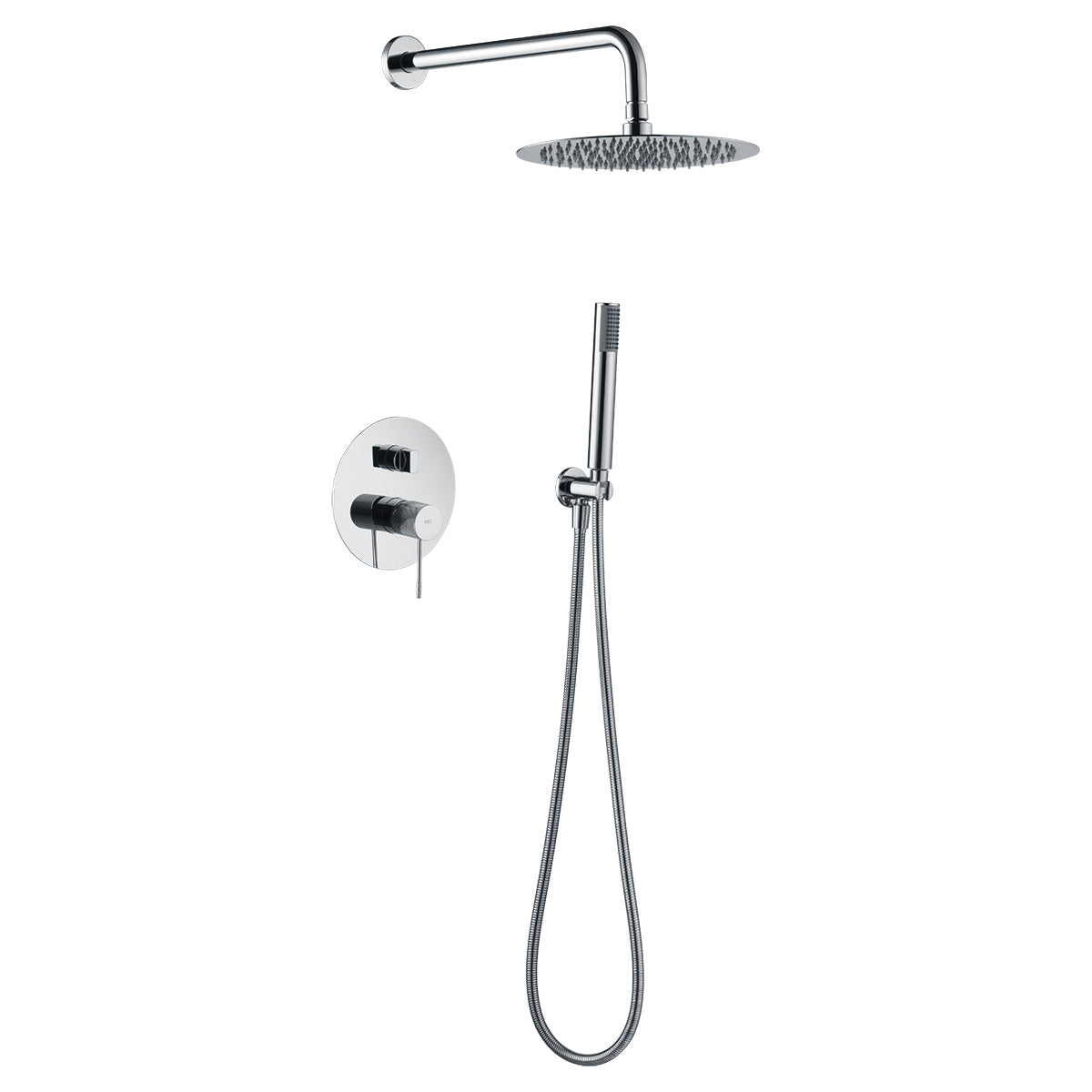 Ensemble de douche encastré IMEX Line finition chrome - GPD038