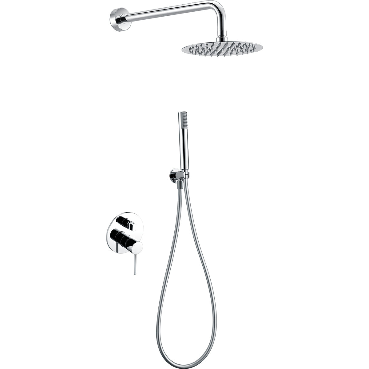 Ensemble de douche encastré IMEX Milos finition chrome - GPMS045