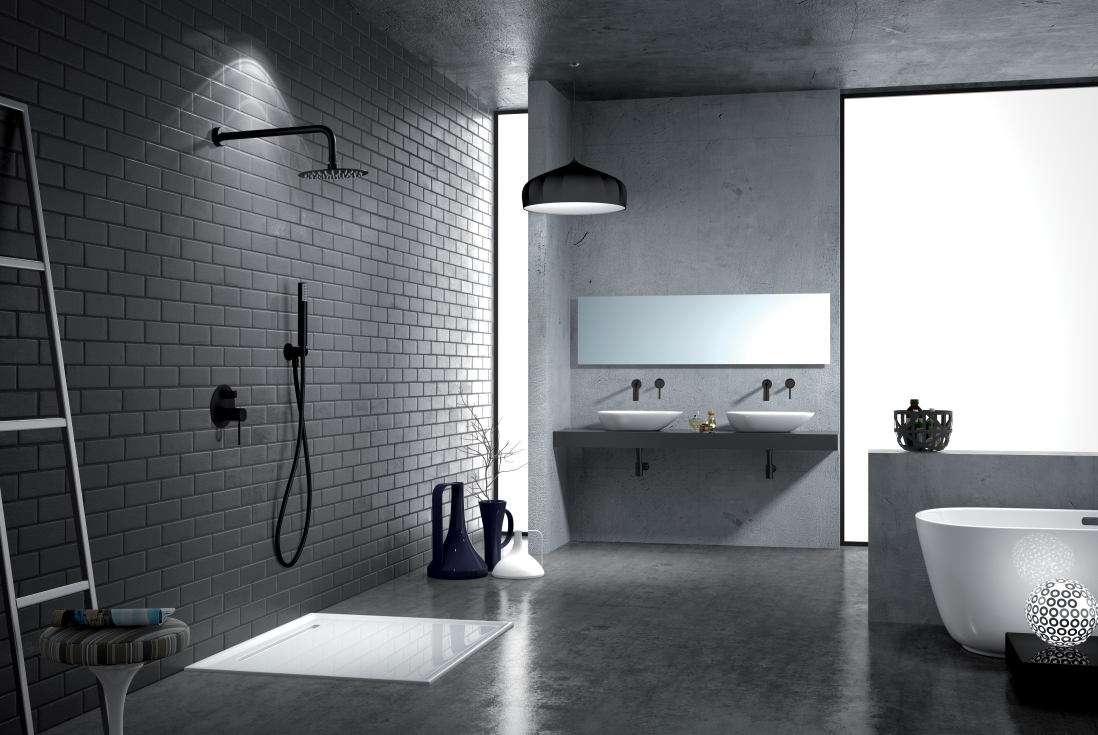 Photo d'ambiance IMEX Milos Stick finition noir mat - GPMS045/NG