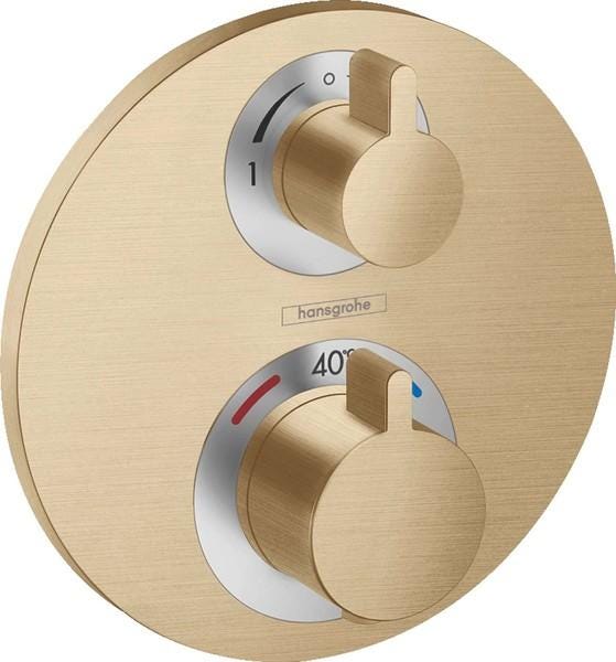Thermostatique encastré Hansgrohe Ecostat S bronze brossé 15758140