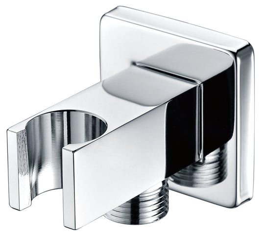 Support carré avec sortie d’eau IMEX Chrome