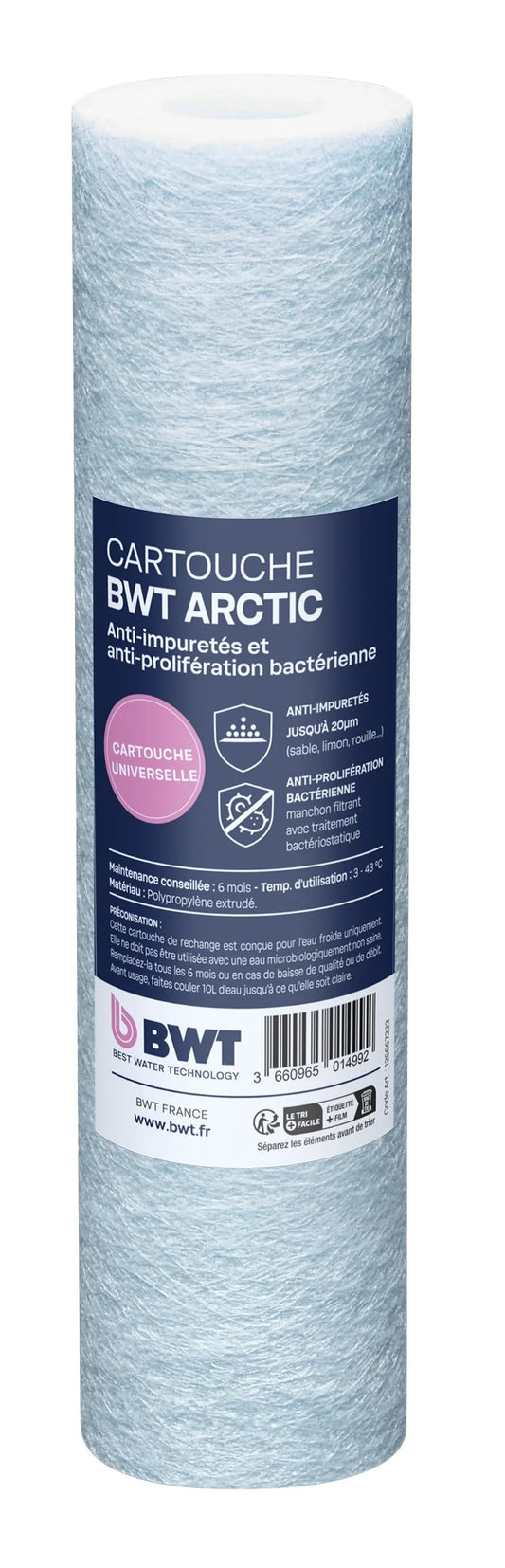 Cartouche bactériostatique BWT B.SECURE réf. 125667223
