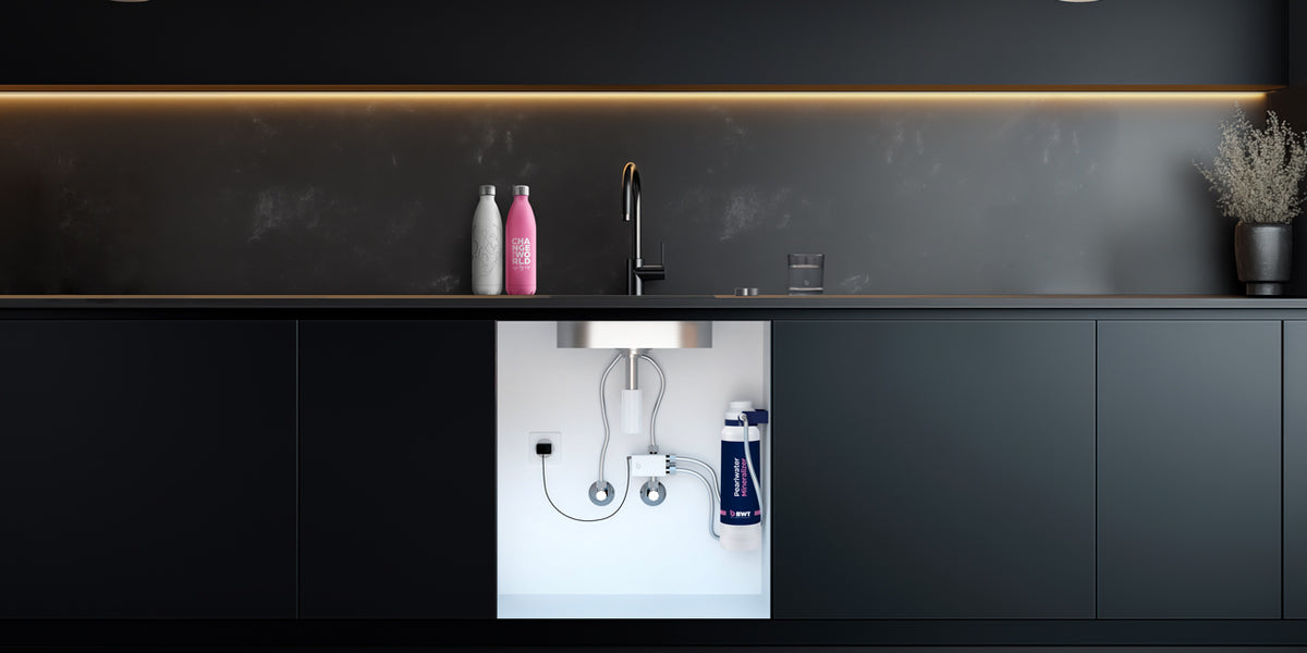 BWT Kitchen Set Pearlwater et commande MIXXO PRO sous évier – robinet et décoration non inclus