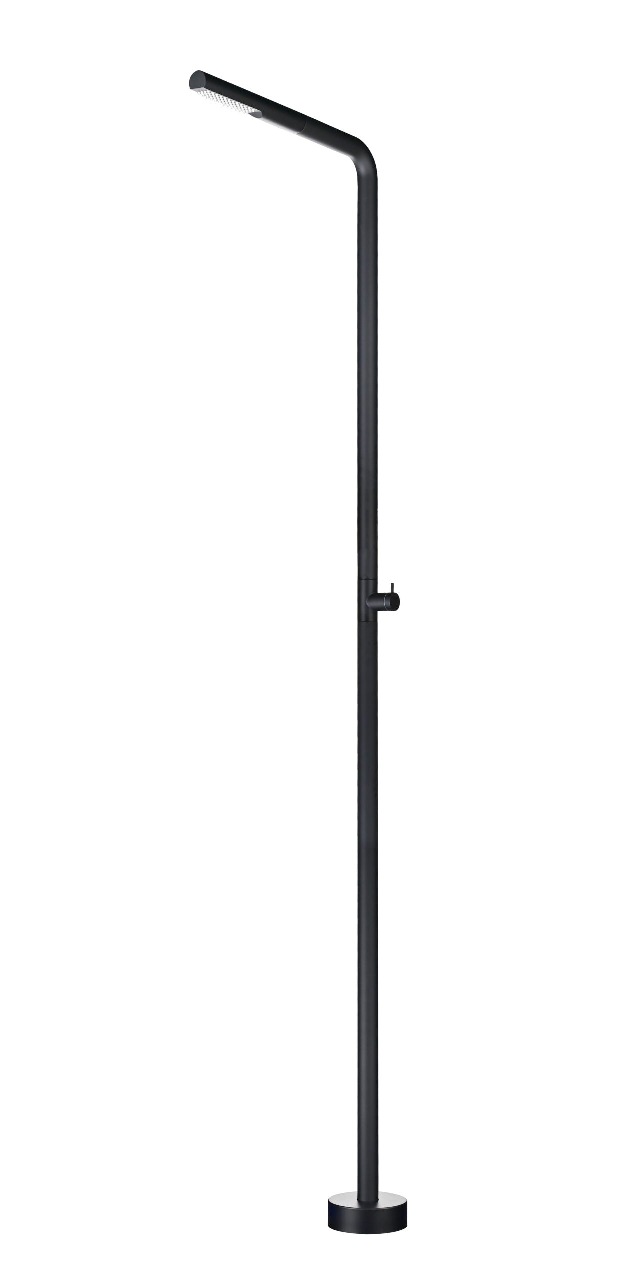 Douche extérieure Texas en acier inoxydable 316 noir mat