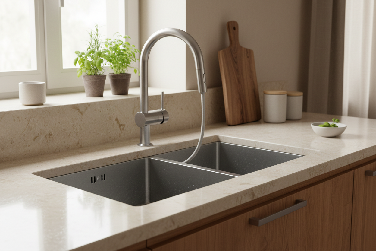 GROHE Minta 32321DC2 - mise en situation cuisine chaleureuse