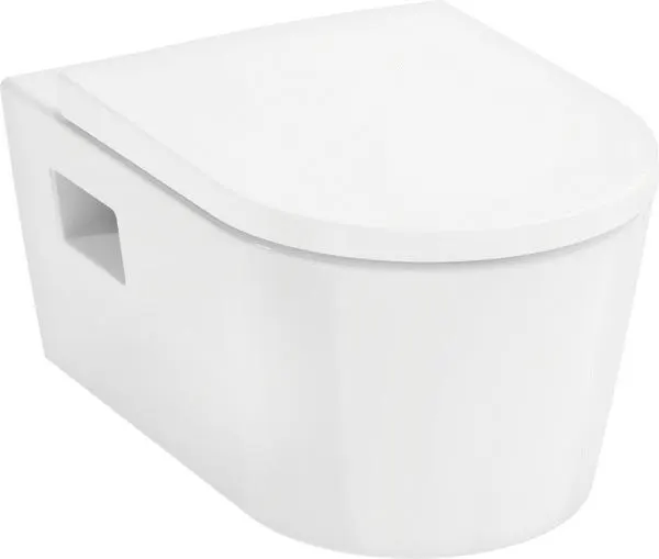 Pack WC suspendu Hansgrohe EluPura Original S 540 blanc avec abattant