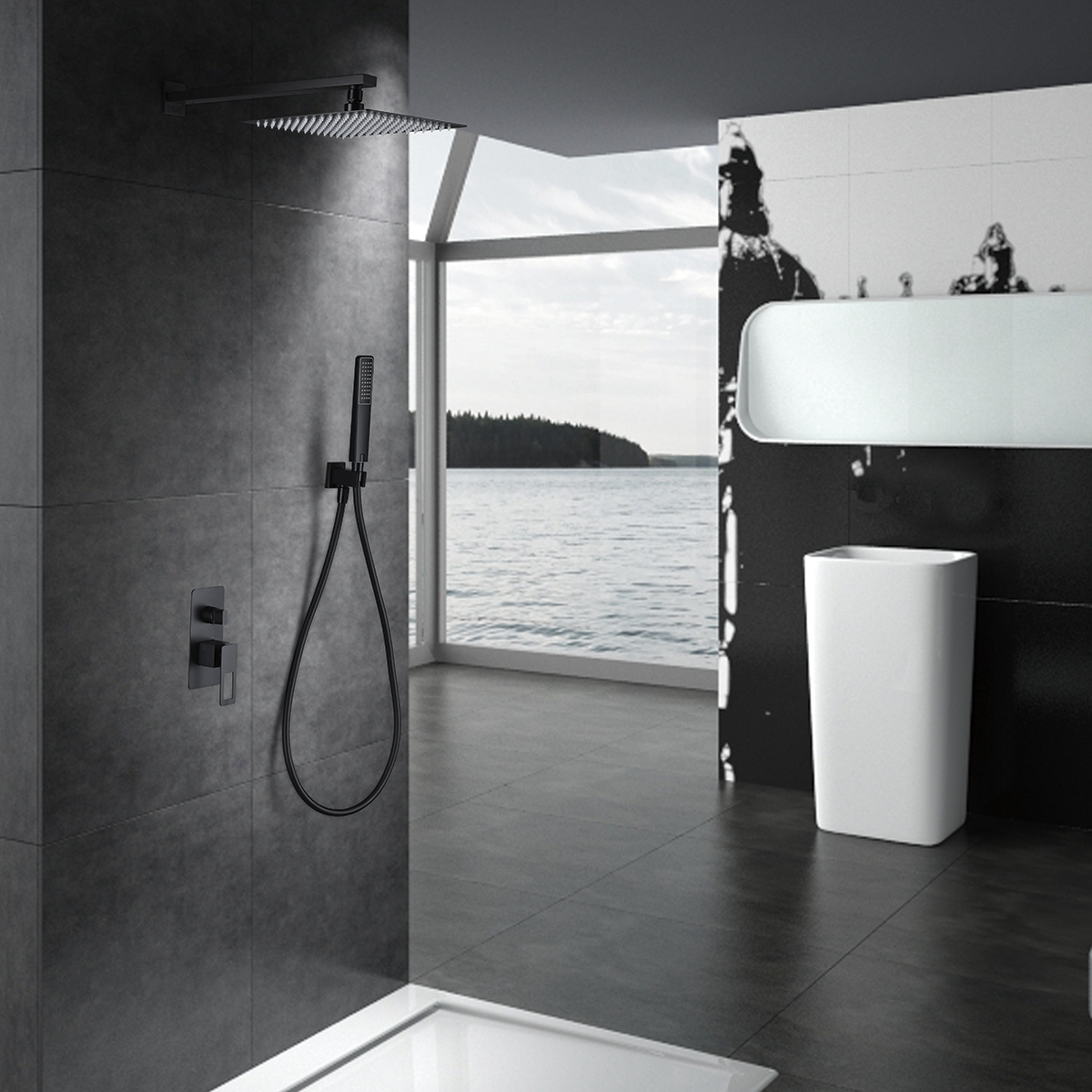 Ensemble de douche encastré IMEX Suecia – plusieurs finitions