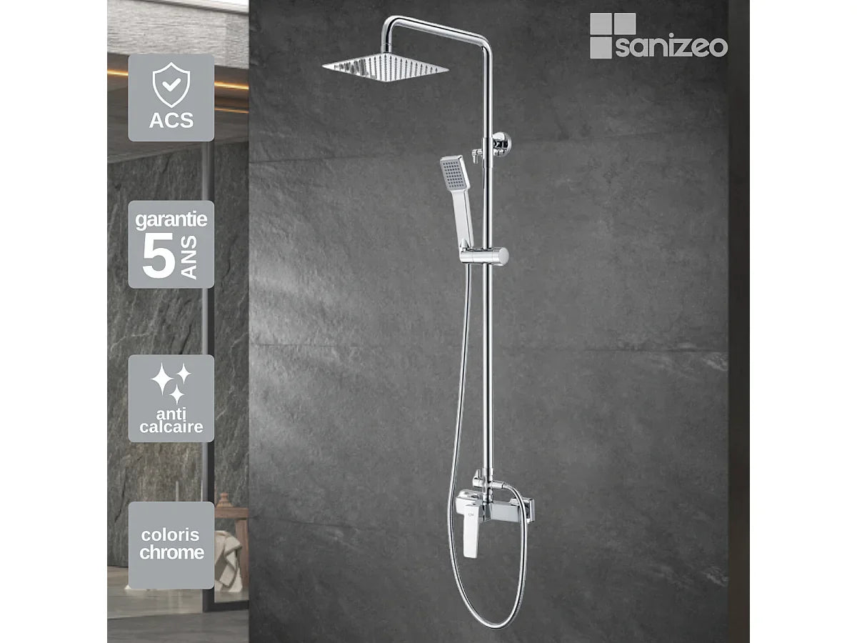 Colonne de douche IMEX Art Chrome
