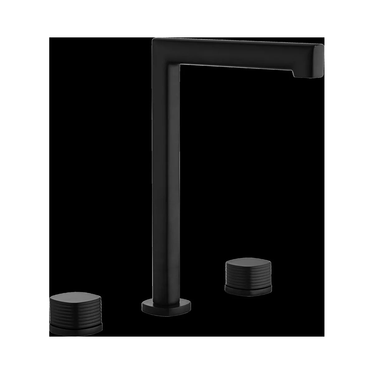 Mitigeur lavabo bimando haut IMEX Firenze Noir mat BAF065/NG