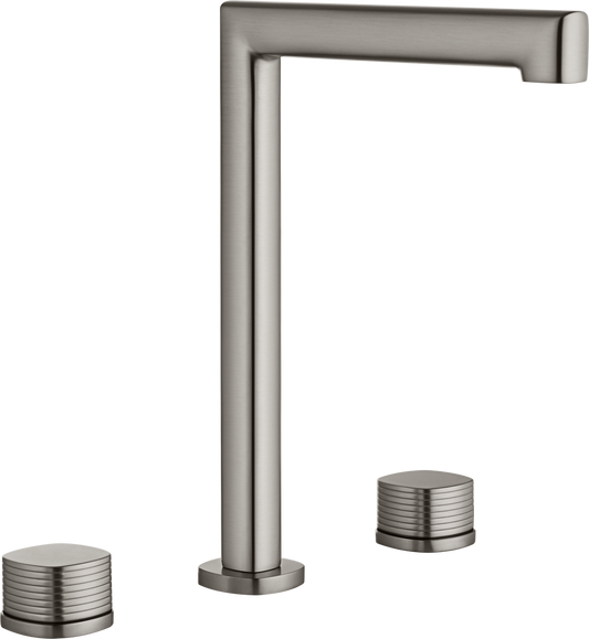 Mitigeur lavabo bimando haut IMEX Firenze Nickel brossé BAF065/NQ