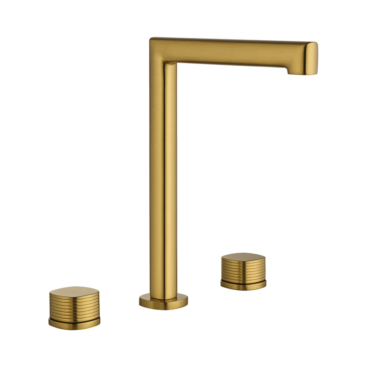 Mitigeur lavabo bimando haut IMEX Firenze Or brossé BAF065/OC