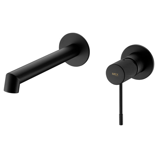 Mitigeur lavabo encastré IMEX Line Noir mat