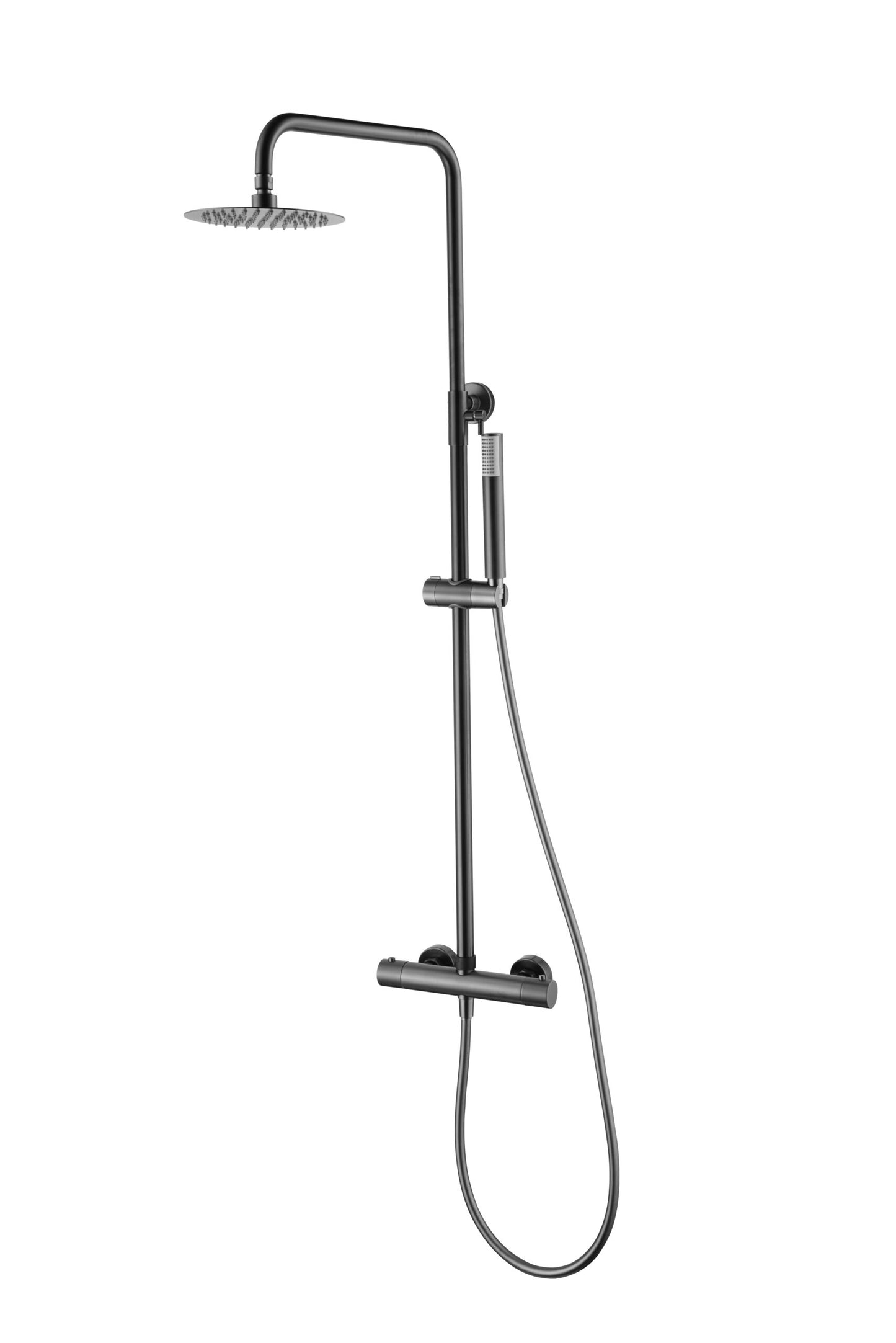 Colonne de douche thermostatique IMEX Monza black gun metal PVD