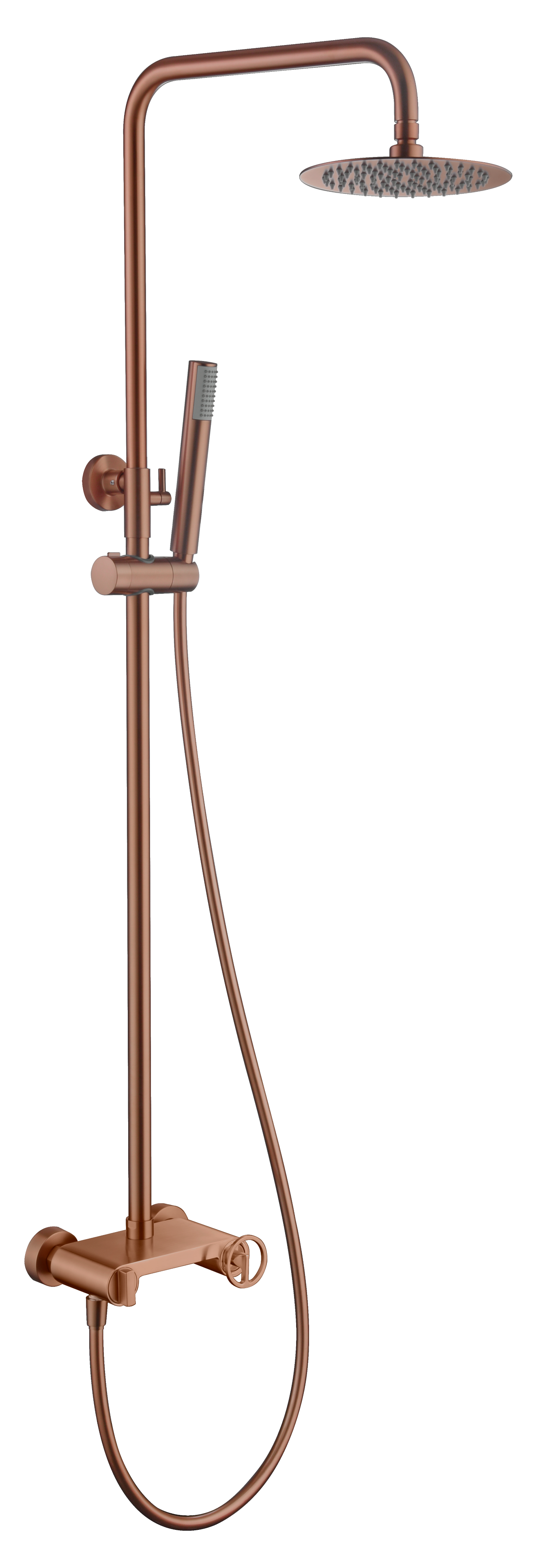 Colonne de douche IMEX Olimpo Or rose brossé