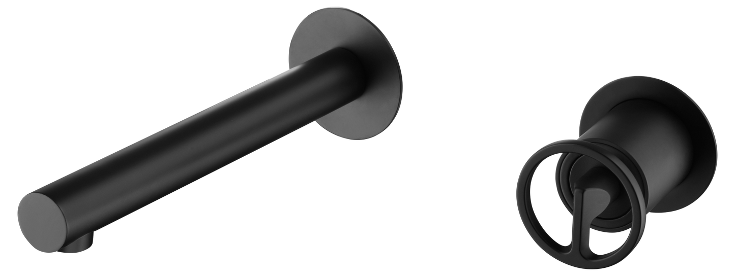 Mitigeur lavabo encastré IMEX Olimpo Noir mat