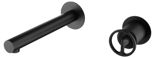 Mitigeur lavabo encastré IMEX Olimpo Noir mat