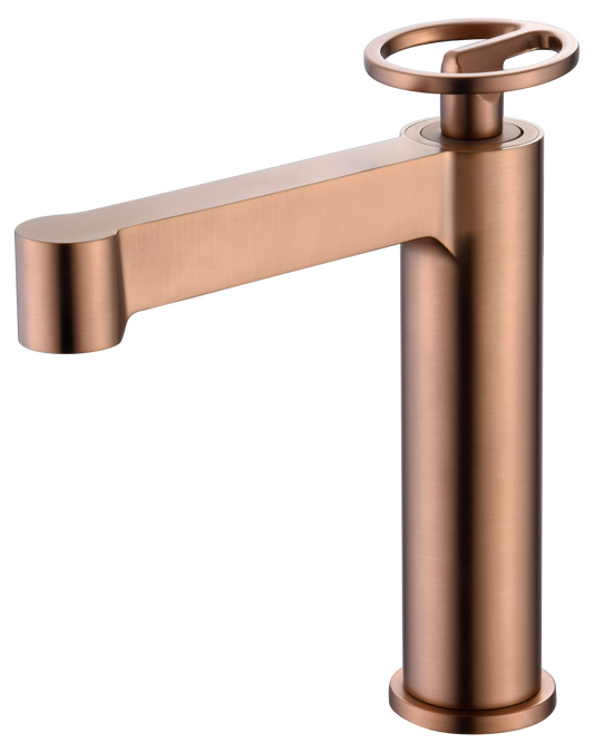 Mitigeur lavabo IMEX Olimpo Or rose brossé
