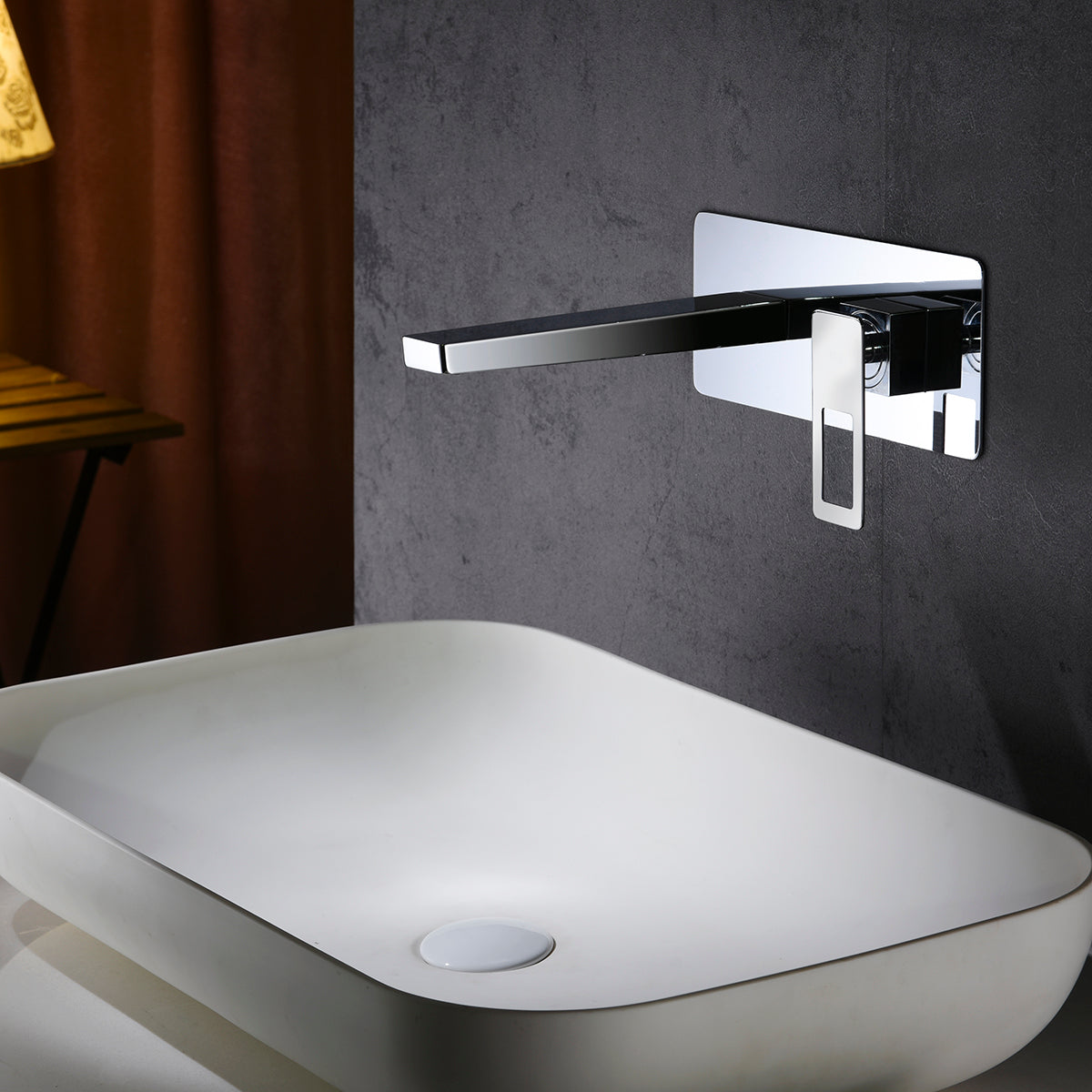 Photo d’ambiance mitigeur lavabo encastré IMEX Suecia Chrome