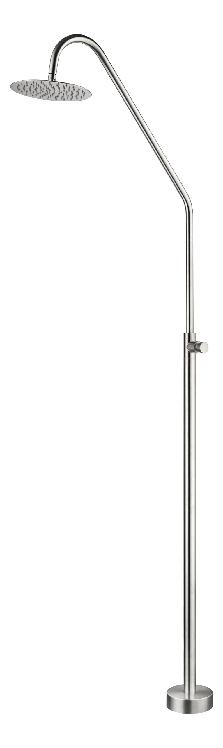 Douche extérieure Poolimex Colorado à poussoir en acier inoxydable 316